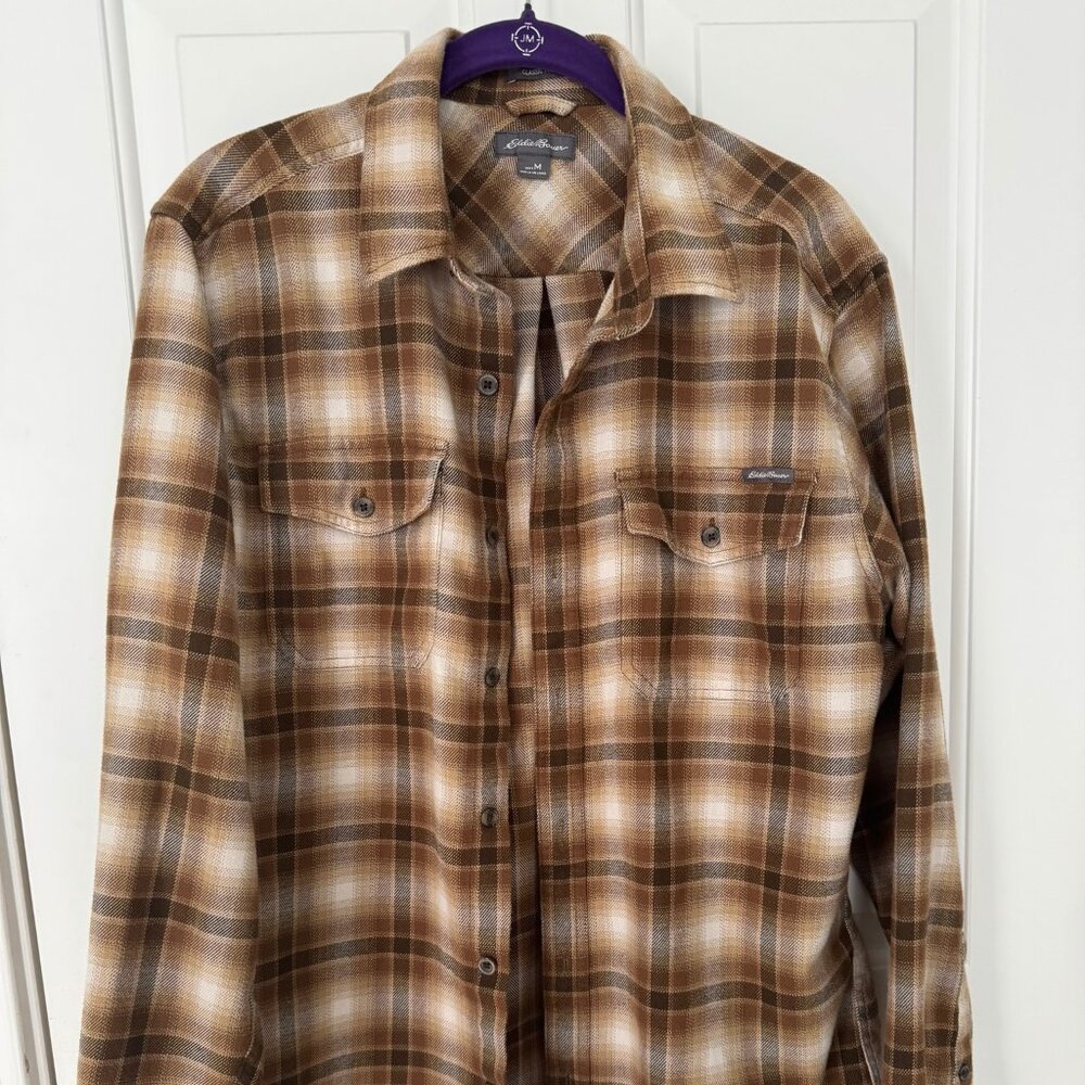 Eddie Bauer Men's Adventurer 4S Long-Sleeve Flannel Size M
